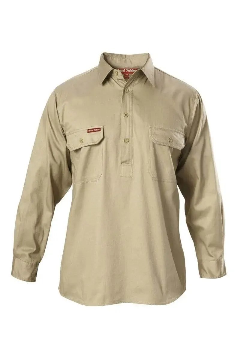 Hard Yakka Long Sleeve Cotton Drill Shirt Y07530